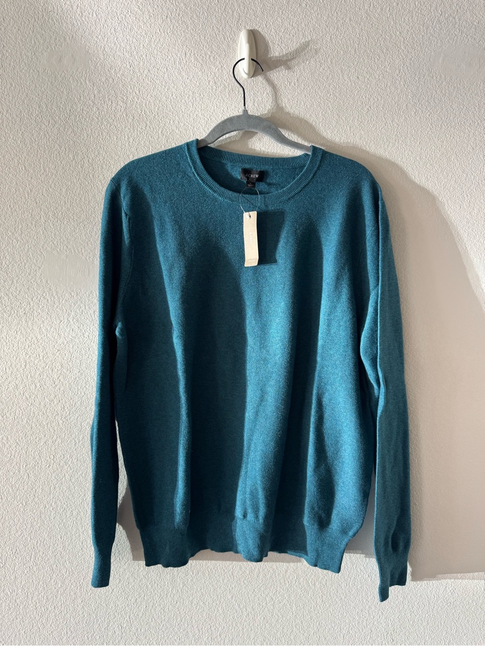 J. Crew Men's Teal Crewneck Sweater